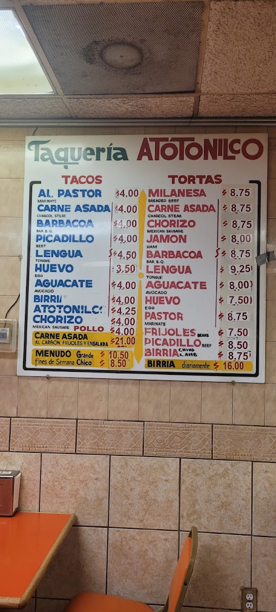 Atotonilco Taqueria Menu - Image 5